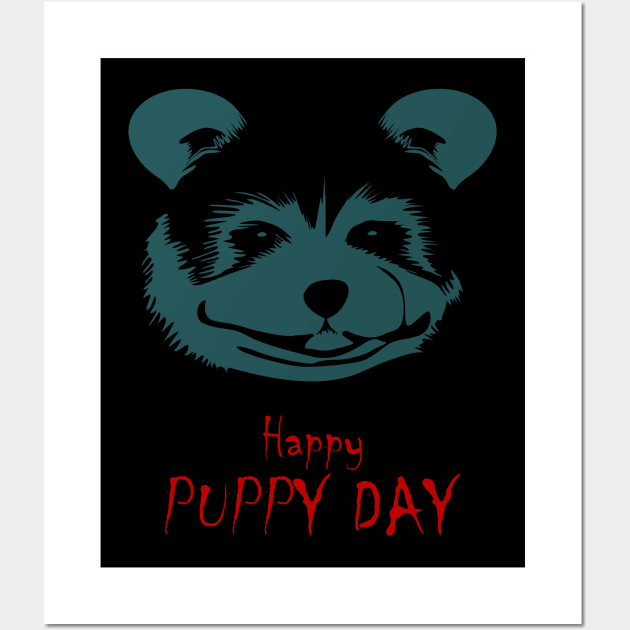 Happy Puppy Day Wall Art by Womens Art Store